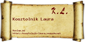 Kosztolnik Laura névjegykártya